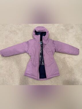 Columbia, Girls size xs (6/7), Long, insulated, Omni-tech snow jacket
